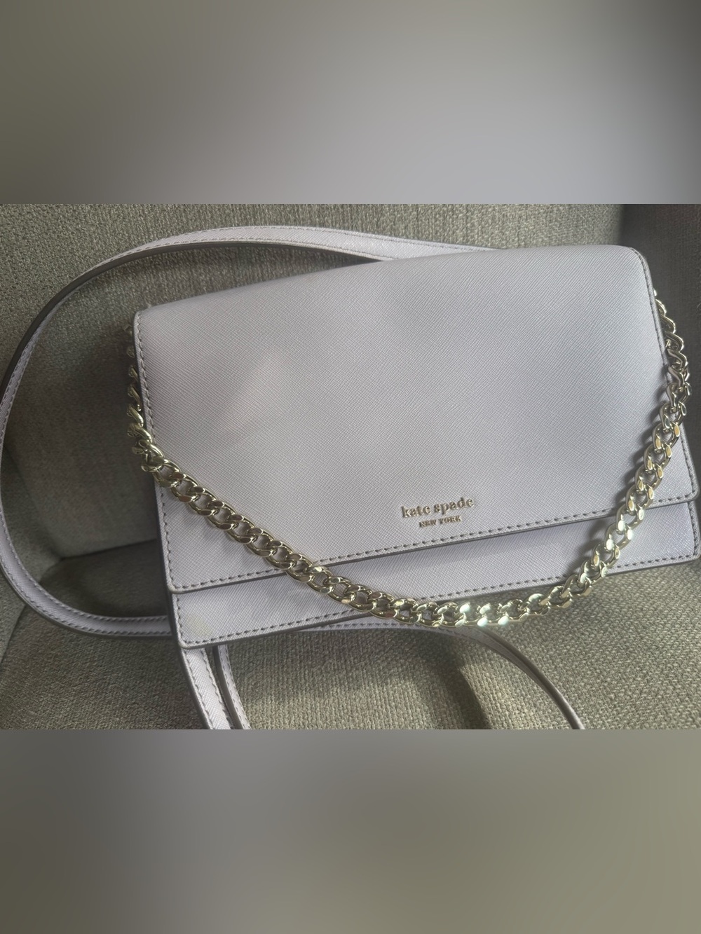 Kate Spade Lavender Purse Silver Accent
